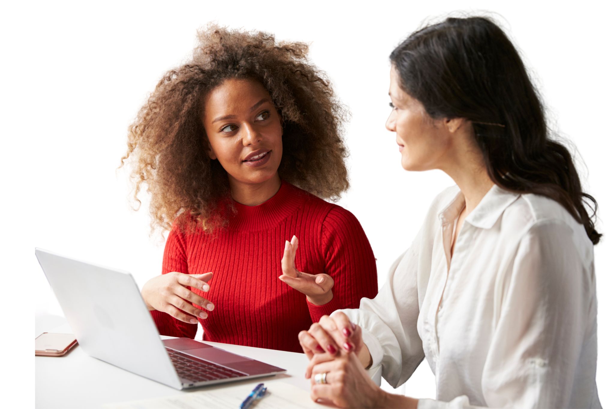 women talking